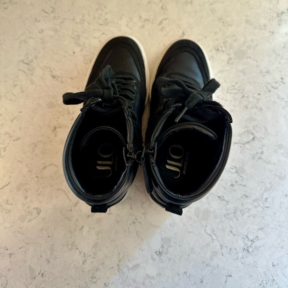 JLO Wedge High-Top Sneakers – Black – Size 6.5 - Picture 12 of 12